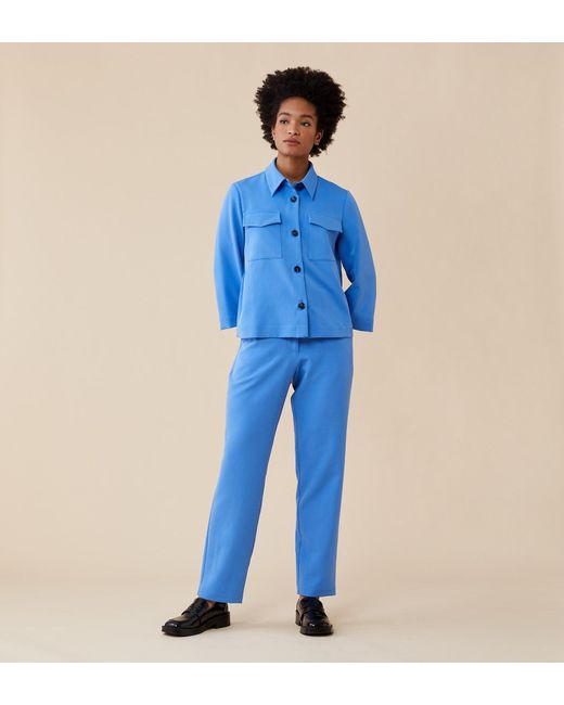 Finery London Blue Harper Trousers