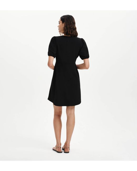 Finery London Black Ensley Button Through Short Dress