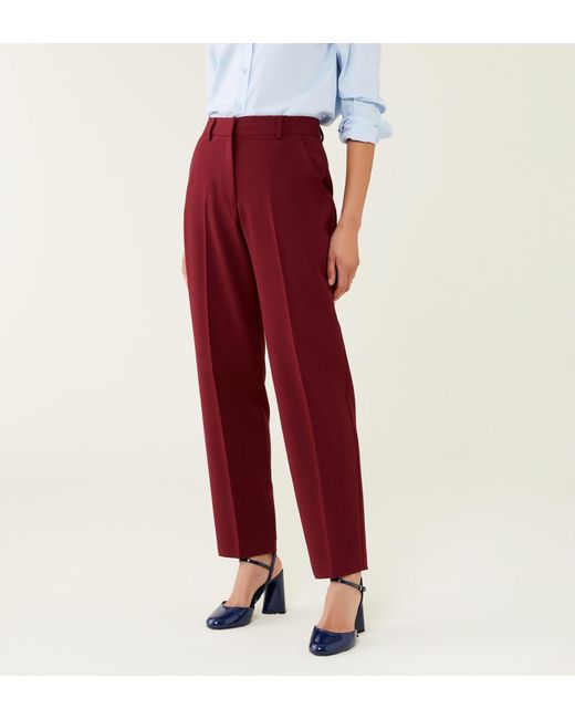 Finery London Red Harper Trousers