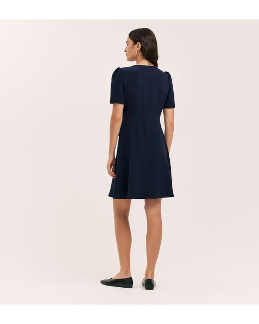 Finery London Blue Lucille Midi Dress