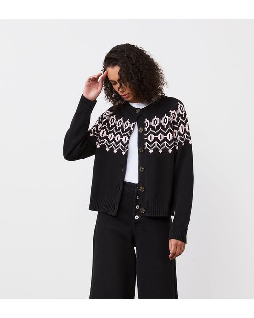 Finery London Black Cotton Cardigan