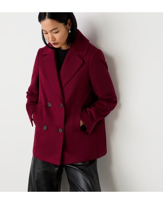Finery London Red Gemma Double Breasted Jacket