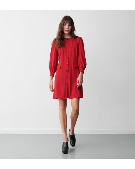 Women's Red Cinzia Knee Length Dress