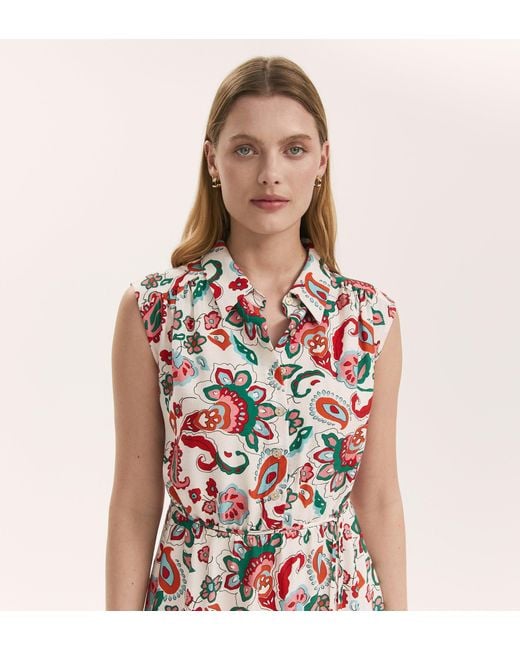 Finery London Pink Alida Sleeveless Midi Dress