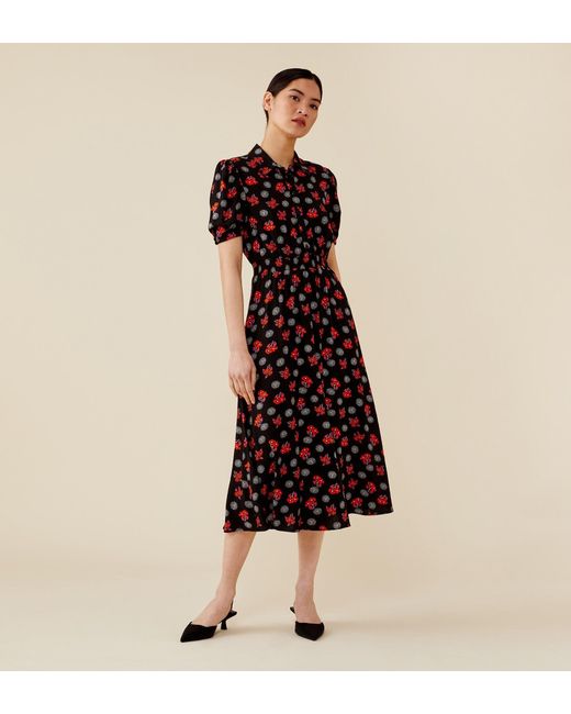 Women's Black Harriet Midi Dress