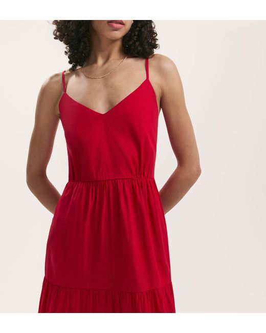 Finery London Emmie Cotton Midi Tiered Dress