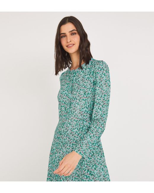 Finery London Blue Emilia Midi Dress