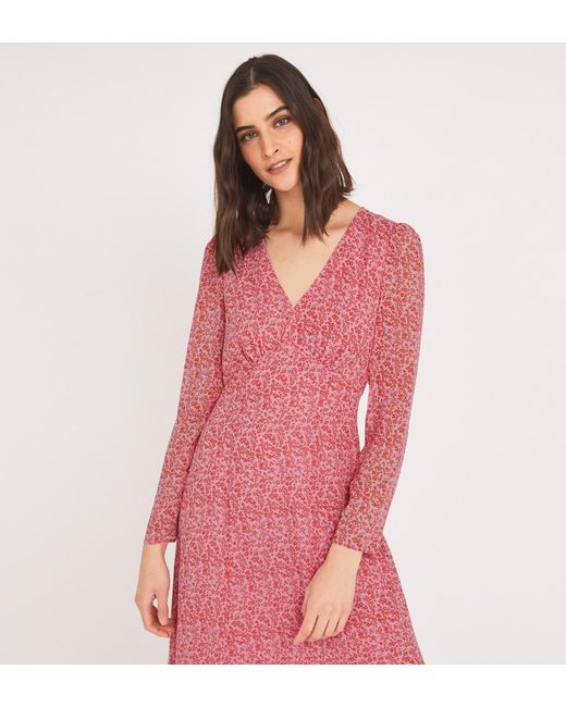 Finery London Pink Hanna Midi Dress