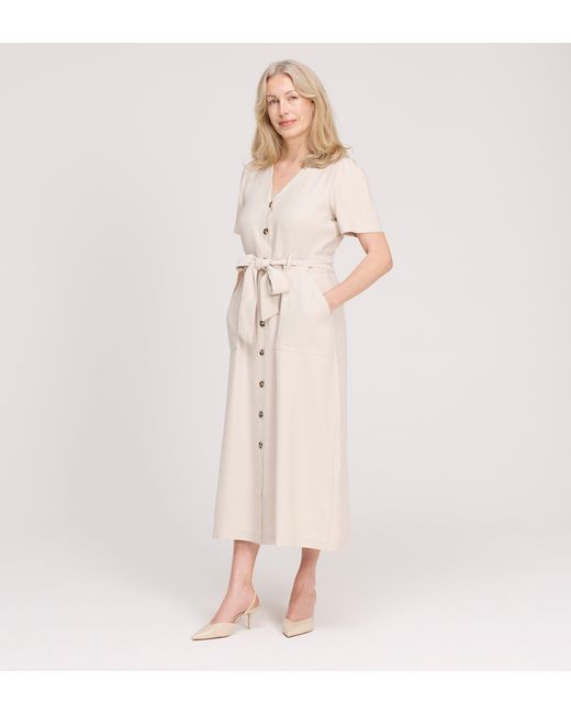Finery London Pink Priscilla Cupro Midi Dress