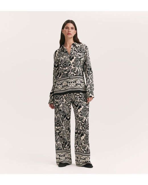 Finery London Multicolor Eden Wide Leg Trousers