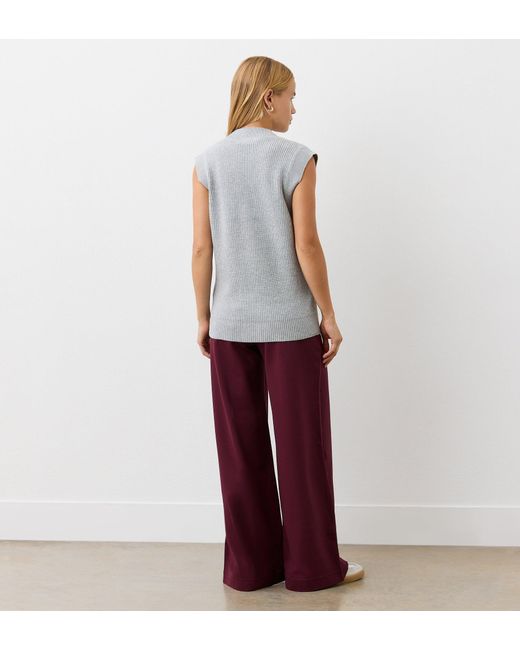 Finery London White Winnie Sleeveless Cardigan