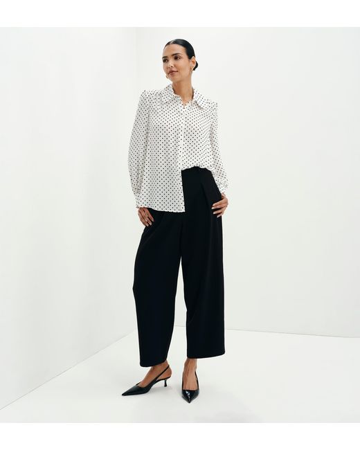 Finery London Multicolor Melina Button Through Lightweight Yoke Blouse