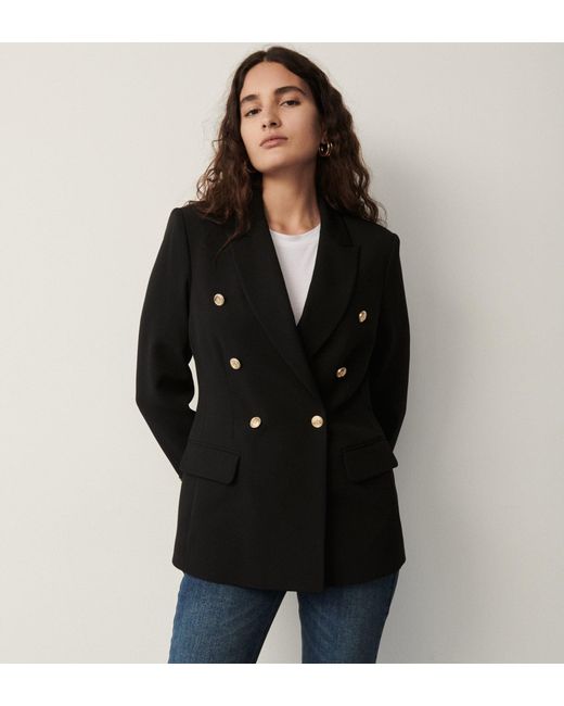 Finery London Black Orla Button Detail Jacket