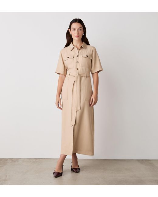 Women's Natural Cassidy Midi Shirt Dress