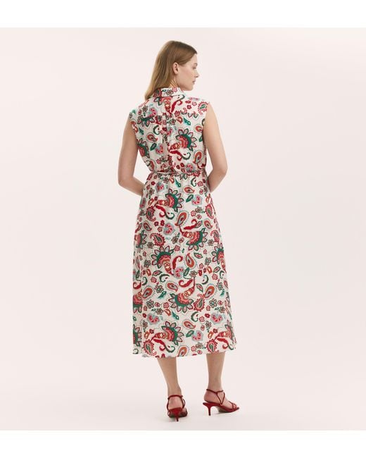 Finery London Pink Alida Sleeveless Midi Dress