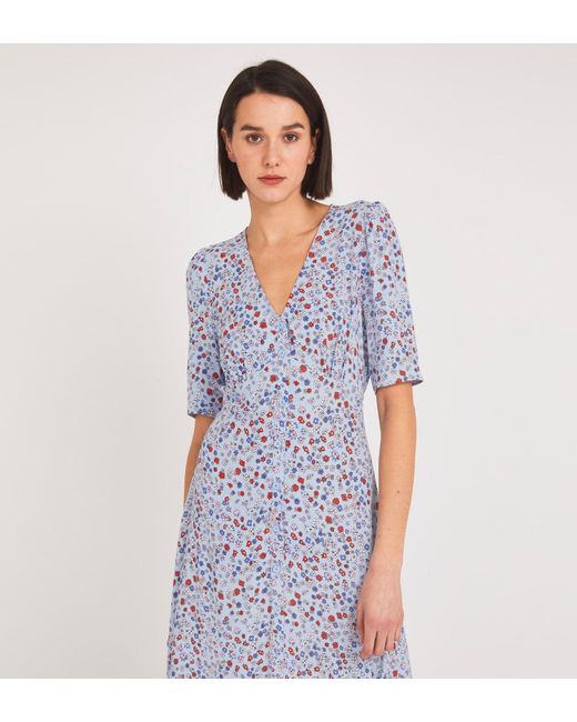 Women's Blue Fayre Midi Dress