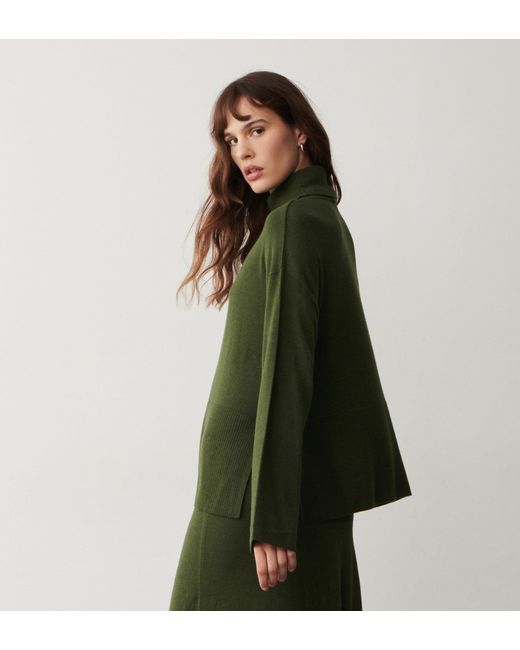 Finery London Green Sienna Roll Neck Jumper
