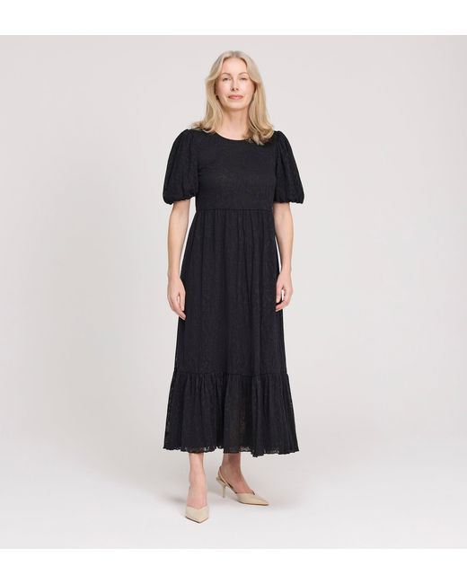 Finery London Blue Yasmine Jersey Midi Dress