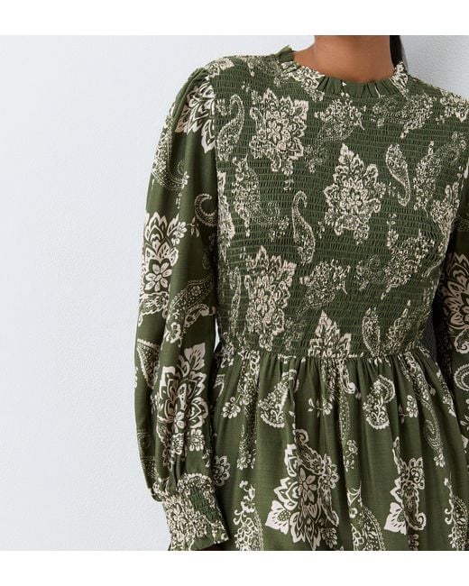 Finery London Green Jovie Midi Dress
