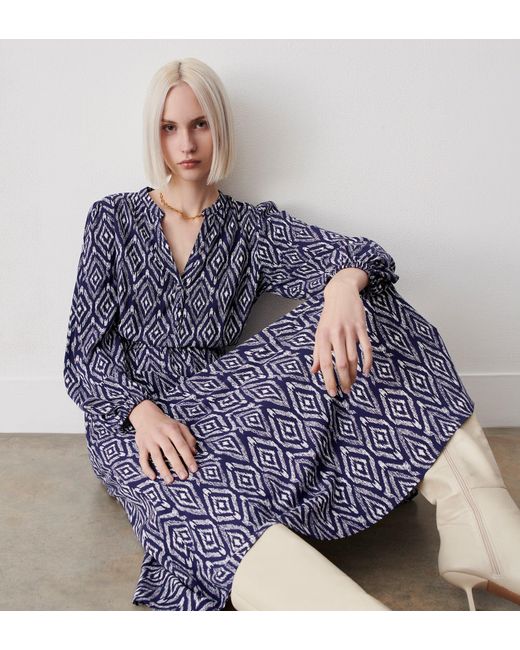Finery London Blue Amy Midi Dress