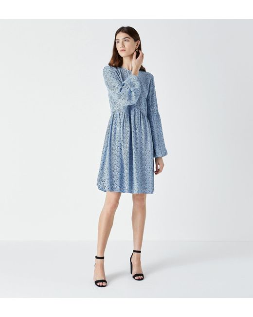 Finery London Blue Castille Printed Dress