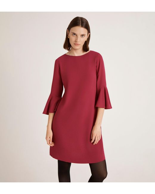 Finery London Red Izzy Crepe Short Dress