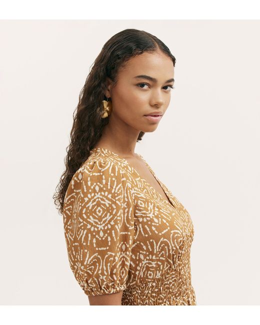 Finery London Natural Kiara Midi Dress