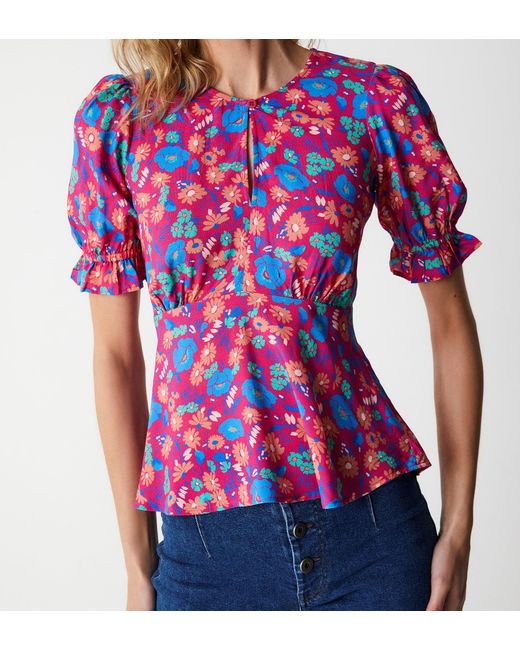 Finery London Red Flick Top