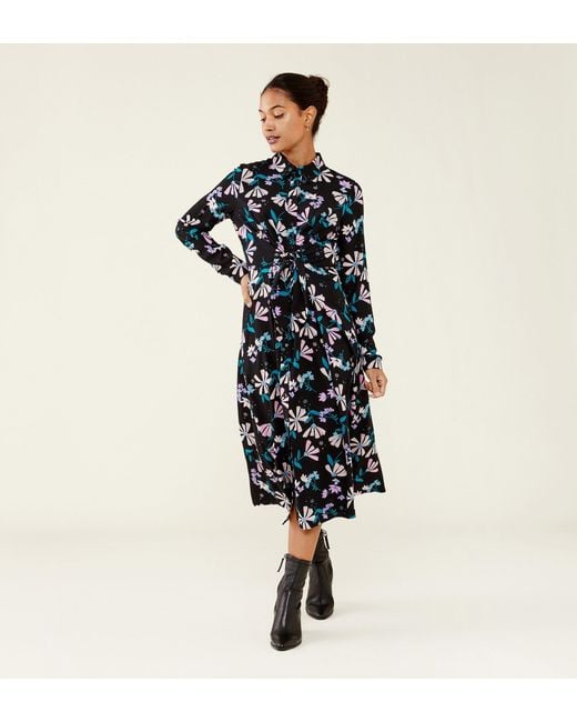 Finery London Blue Dawn Midi Dress