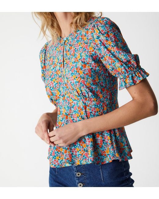 Women's Blue Flick Top