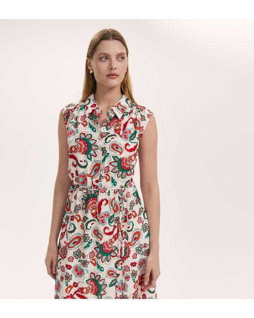 Finery London Pink Alida Sleeveless Midi Dress