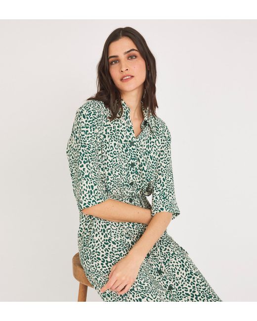 Finery London Blue Rylee Midi Dress