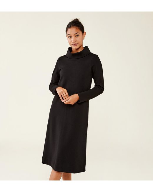 Finery London Black Ingrid Ponte Jersey Dress