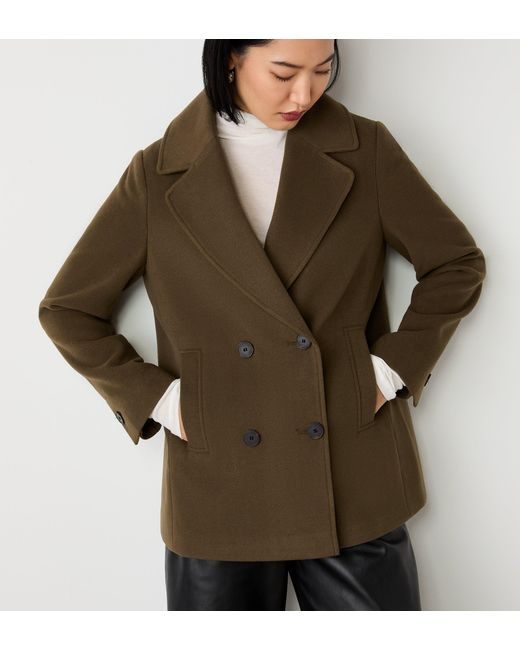 Finery UK Brown Gemma Double Breasted Jacket