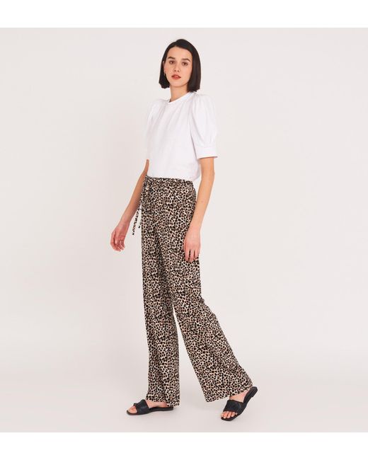 Finery London White Natalya Trousers