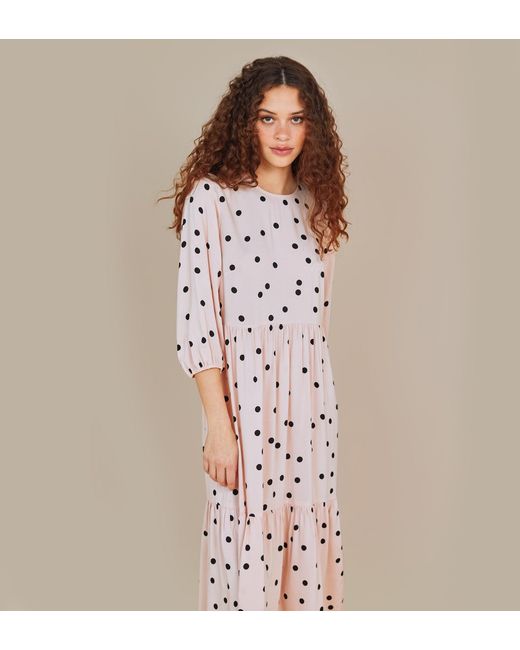 Finery London Pink Alyssa Midi Dress