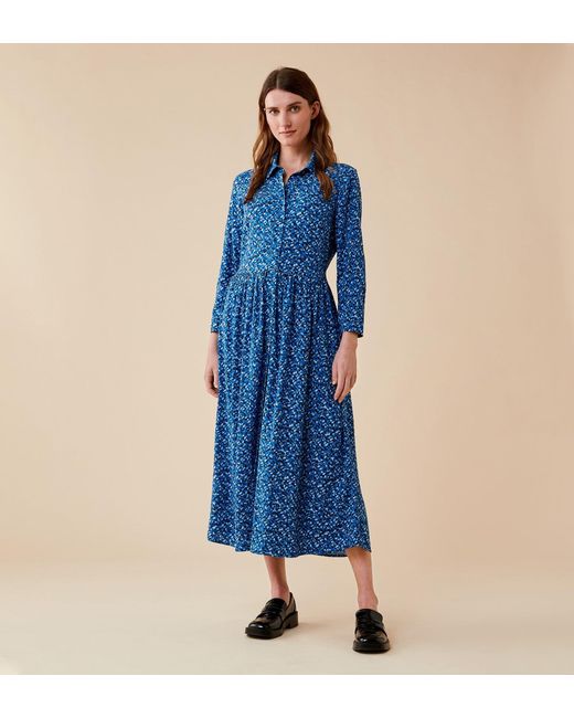 Finery London Blue Gala Midi Dress