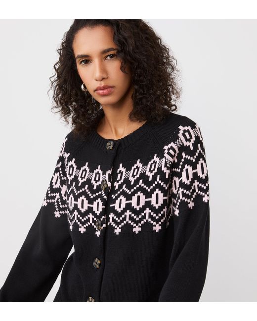 Finery London Black Cotton Cardigan