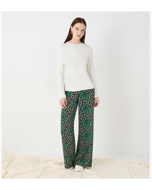 Finery London White Abbot Long Sleeve Top