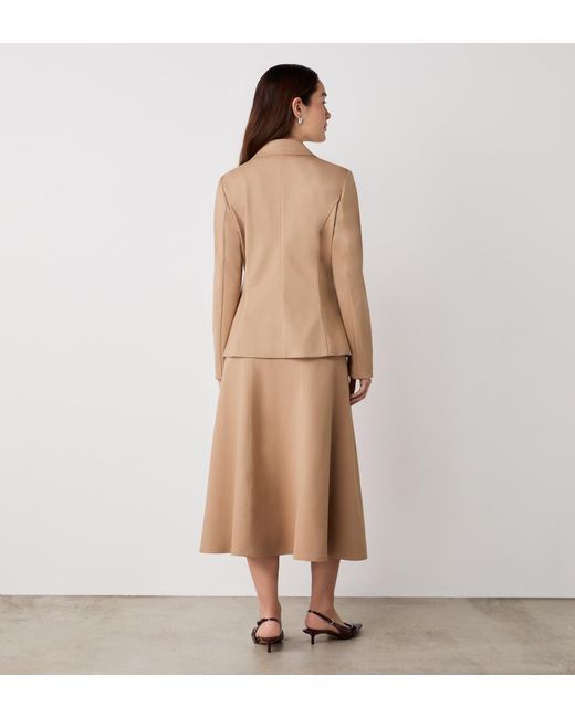Finery London Brown Jules Ponte Jersey Blazer