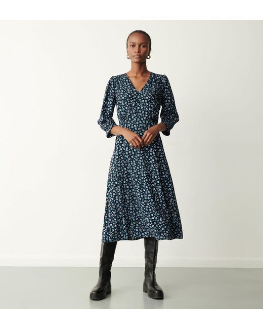 Women's Blue Regina Midi Dress