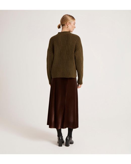 Finery London Brown Ailsa Knitted Cardigan