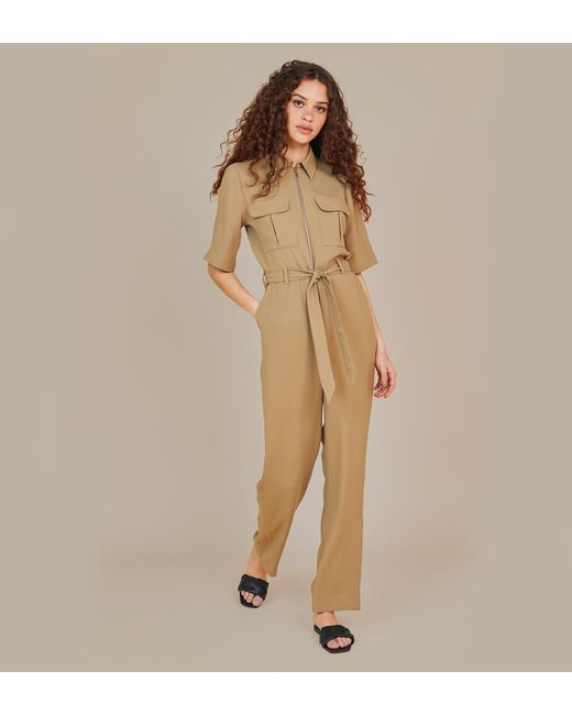Finery London Natural Jessie Jumpsuit