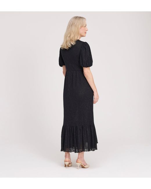 Finery London Blue Yasmine Jersey Midi Dress