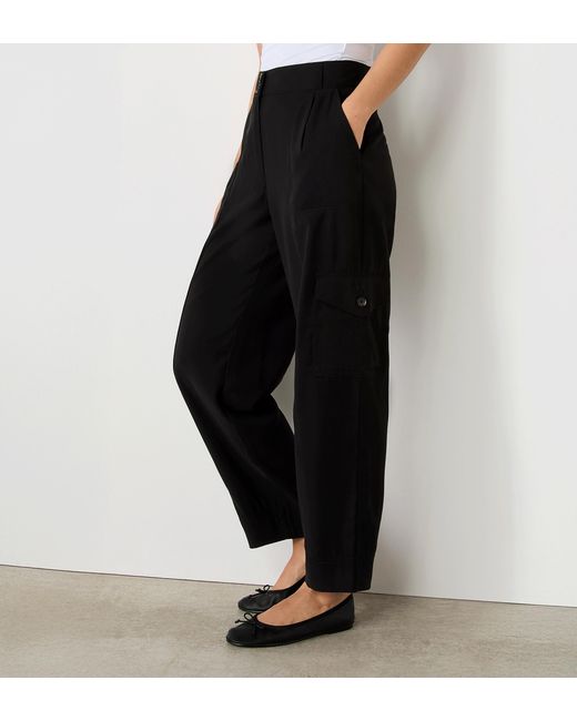 Finery London White Sara Cargo Trousers