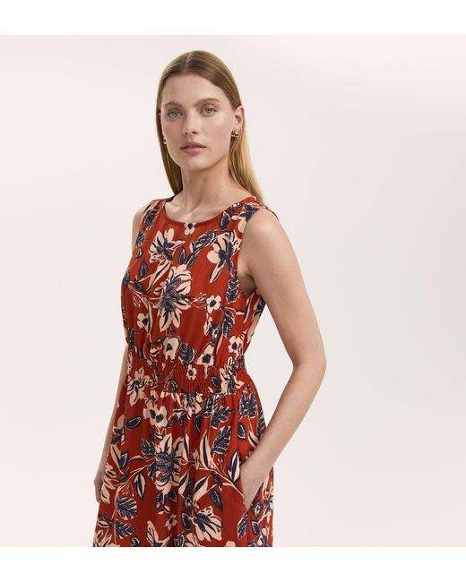Finery London Red Willow Sleeveless Midi Dress