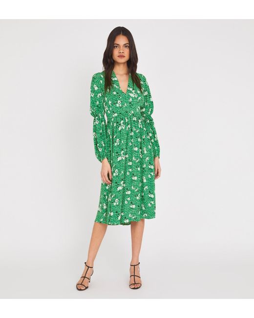 Women's Green Inez Knee Length Dress