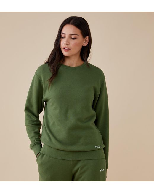 Finery London Green Rosy Sweatshirt