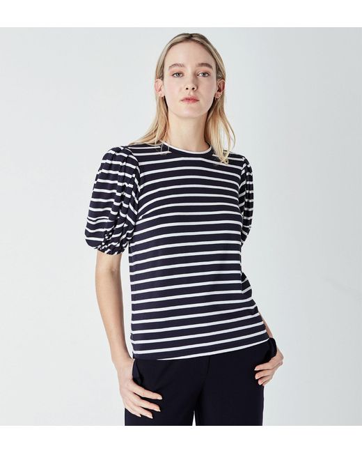 Finery London Blue Mabel Top