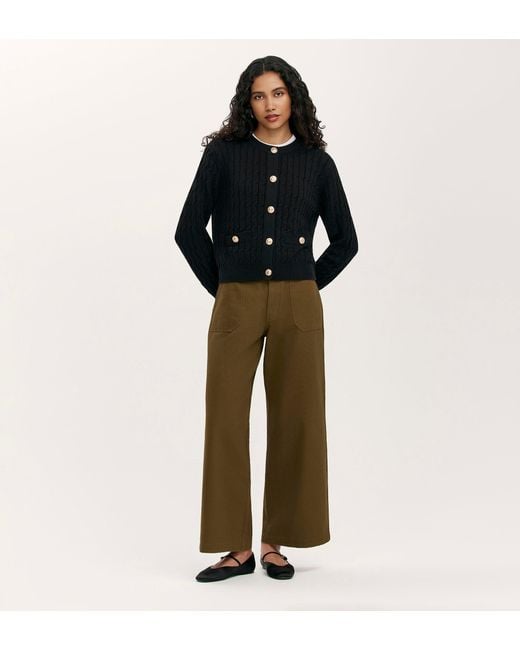 Finery London Black Elaine Knitted Cardigan